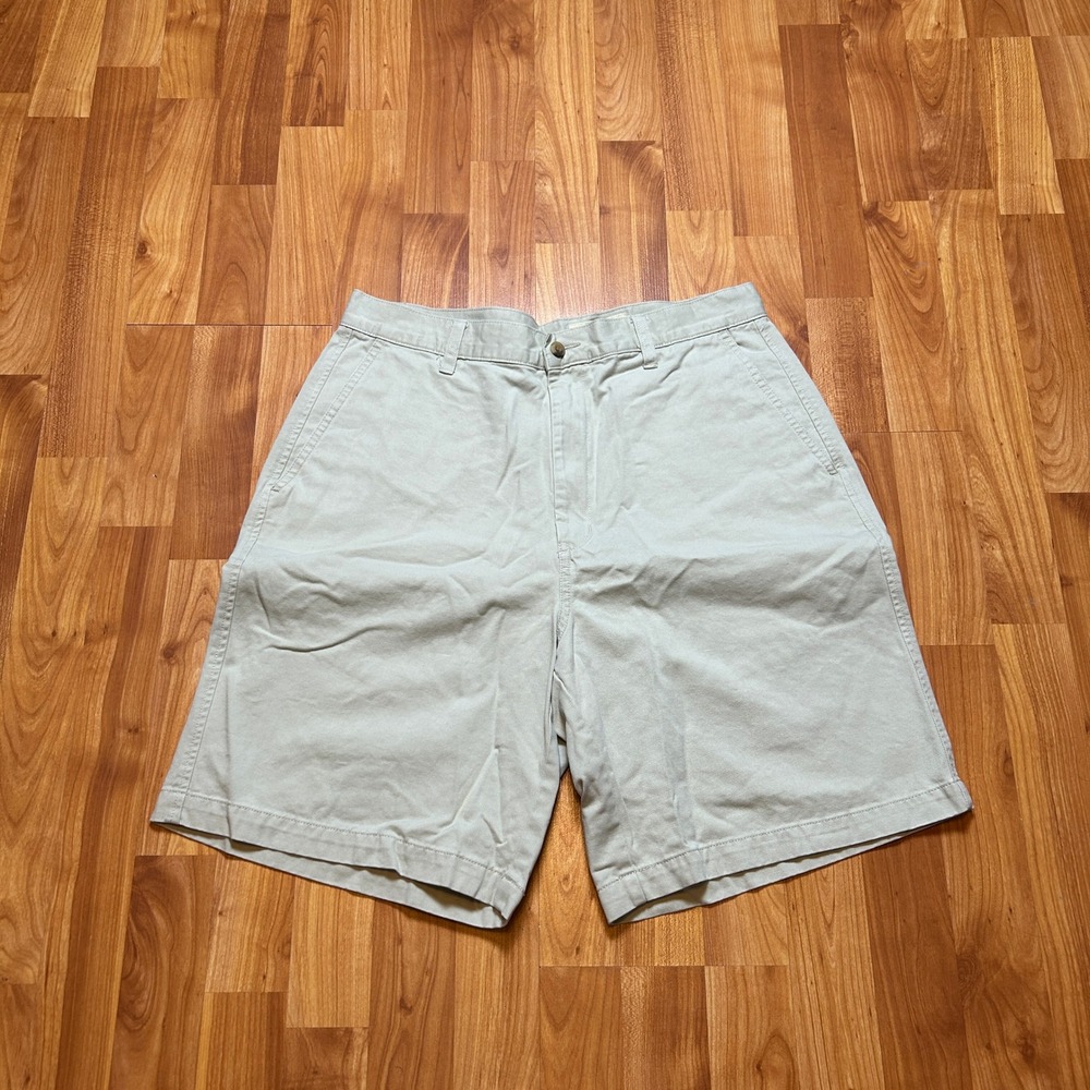 Vintage Y2K Eddie Bauer Mens Chino Shorts 34 Khaki